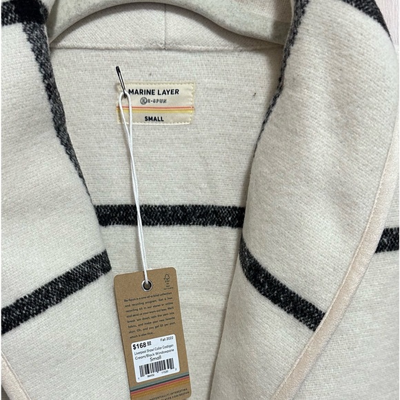 Marine Layer Liverpool shawl Collar Coatigan - Picture 8 of 8